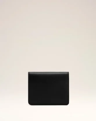 Black Cow Leather Carrousel Folded Wallet