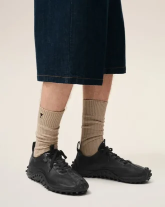Black Cow Leather Mirage Sneakers