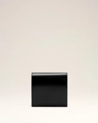 Black Cow Leather Paris Paris Compact Wallet