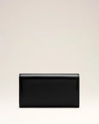 Black Cow Leather Paris Paris Continental Wallet