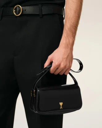 Black Cow Leather Shoulder Paris Paris Bag Black Cow Leather Shoulder Paris Paris Bag