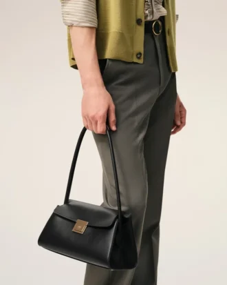 Black Cow Leather Small Mimi Bag Black Cow Leather Small Mimi Bag