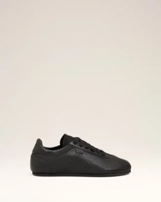 Black Cow Leather Soft Sneakers Black Cow Leather Soft Sneakers
