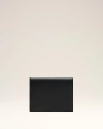 Black Cowhide Leather Ami De Coeur Bifold Wallet Black Cowhide Leather Ami De Coeur Bifold Wallet