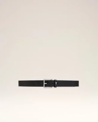 Black Cowhide Leather Paris Paris Belt Black Cowhide Leather Paris Paris Belt