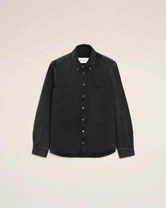 Black Denim Cotton Ami De Coeur Shirt Black Denim Cotton Ami De Coeur Shirt