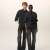 Black Denim Cotton Ami De Coeur Shirt Black Denim Cotton Ami De Coeur Shirt