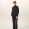 Black Denim Cotton Ami De Coeur Shirt Black Denim Cotton Ami De Coeur Shirt