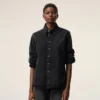 Black Denim Cotton Ami De Coeur Shirt Black Denim Cotton Ami De Coeur Shirt