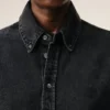 Black Denim Cotton Ami De Coeur Shirt Black Denim Cotton Ami De Coeur Shirt