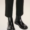 Black Leather Anatomical Toe Chelsea Boots Black Leather Anatomical Toe Chelsea Boots