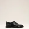 Black Leather Anatomical Toe Derbies Black Leather Anatomical Toe Derbies