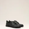 Black Leather Anatomical Toe Derbies Black Leather Anatomical Toe Derbies