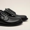 Black Leather Anatomical Toe Derbies Black Leather Anatomical Toe Derbies