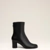 Black Leather Anatomical-Toe Piano Boots Black Leather Anatomical-Toe Piano Boots