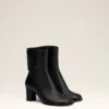 Black Leather Anatomical-Toe Piano Boots Black Leather Anatomical-Toe Piano Boots