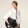 Black Leather Large Carrousel Bag Black Leather Large Carrousel Bag