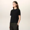 Black Organic Cotton Ami De Coeur T-Shirt Black Organic Cotton Ami De Coeur T-Shirt