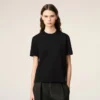 Black Organic Cotton Ami De Coeur T-Shirt Black Organic Cotton Ami De Coeur T-Shirt