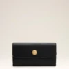Black Smooth Leather Carrousel Continental Wallet Black Smooth Leather Carrousel Continental Wallet