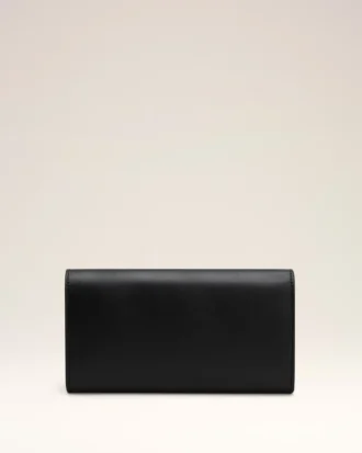 Black Smooth Leather Carrousel Continental Wallet