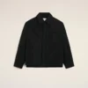 Black Taffetas Padded Ami De Coeur Overshirt Black Taffetas Padded Ami De Coeur Overshirt