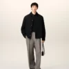Black Taffetas Padded Ami De Coeur Overshirt Black Taffetas Padded Ami De Coeur Overshirt