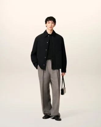 Black Taffetas Padded Ami De Coeur Overshirt Black Taffetas Padded Ami De Coeur Overshirt