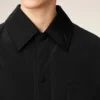 Black Taffetas Padded Ami De Coeur Overshirt Black Taffetas Padded Ami De Coeur Overshirt