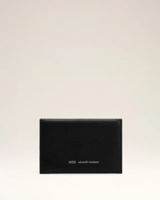 Black Taurillon Leather Etienne Envelope Card Holder Black Taurillon Leather Etienne Envelope Card Holder