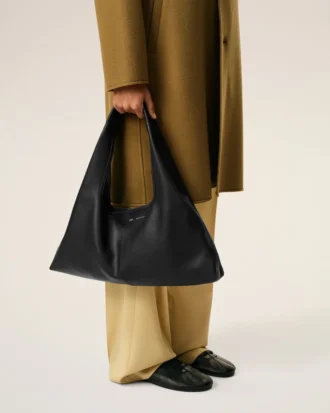 Black Taurillon Leather Etienne Shoulder Bag Black Taurillon Leather Etienne Shoulder Bag