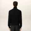 Black Wool Ami De Coeur Turtle Neck Sweater Black Wool Ami De Coeur Turtle Neck Sweater