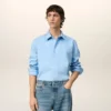 Blue Cotton Ami De Coeur Classic Shirt Blue Cotton Ami De Coeur Classic Shirt