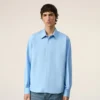 Blue Cotton Ami De Coeur Classic Shirt Blue Cotton Ami De Coeur Classic Shirt