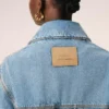 Blue Cotton Ami De Coeur Worker Overshirt Blue Cotton Ami De Coeur Worker Overshirt