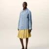 Blue Cotton Ami De Coeur Worker Overshirt Blue Cotton Ami De Coeur Worker Overshirt