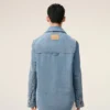 Blue Cotton Ami De Coeur Worker Overshirt Blue Cotton Ami De Coeur Worker Overshirt