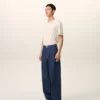 Blue Cotton Balloon Fit Jeans Blue Cotton Balloon Fit Jeans