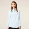 Blue Cotton Classic Long Sleeve Shirt Button Down Collar with Embroidered Adc Blue Cotton Classic Long Sleeve Shirt Button Down Collar with Embroidered Adc