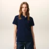 Blue Cotton Red Ami De Coeur Polo Shirt Blue Cotton Red Ami De Coeur Polo Shirt