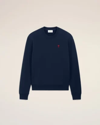Blue Cotton Red Ami De Coeur Sweatshirt