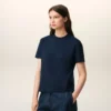 Blue Cotton Red Ami De Coeur Tshirt Blue Cotton Red Ami De Coeur Tshirt