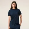Blue Cotton Red Ami De Coeur Tshirt Blue Cotton Red Ami De Coeur Tshirt