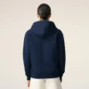 Blue Cotton Red Ami De Coeur Zipped Hoodie Blue Cotton Red Ami De Coeur Zipped Hoodie