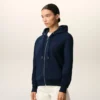Blue Cotton Red Ami De Coeur Zipped Hoodie Blue Cotton Red Ami De Coeur Zipped Hoodie
