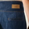 Blue Cotton Wrapped Belted Ballon Fit Jeans Blue Cotton Wrapped Belted Ballon Fit Jeans