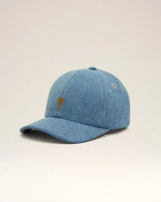 Blue Denim Ami De Coeur Embroidery Cap Blue Denim Ami De Coeur Embroidery Cap