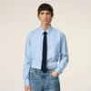 Blue Silk Grenadine Tie