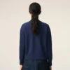 Blue Wool Ami De Coeur Cardigan Blue Wool Ami De Coeur Cardigan