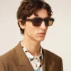 Brown Acetate 75006 Sunglasses Brown Acetate 75006 Sunglasses